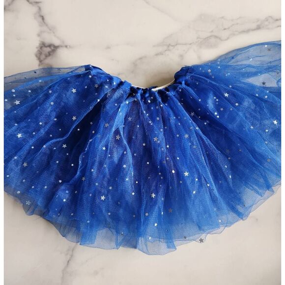 Little girls toddler royal blue pool on tutu star ballerina pull on OSFM twinkle - Picture 1 of 6